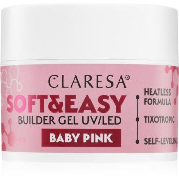 Claresa Soft&Easy Builder Gel gel de bază pentru unghii culoare Baby Pink 45 g