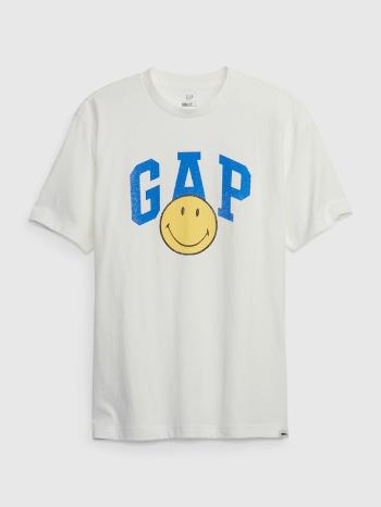 GAP & Smiley® Tricou Alb