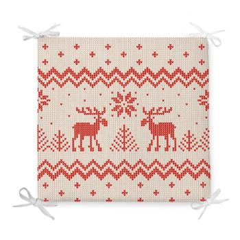 Pernă de scaun din amestec de bumbac cu model de Crăciun Minimalist Cushion Covers Merry Christmas, 42 x 42 cm