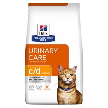 HILL'S Prescription Diet c/d Urinary Care, Pui, dietă veterinară pisici, hrană uscată, sistem urinar, 1.5kg