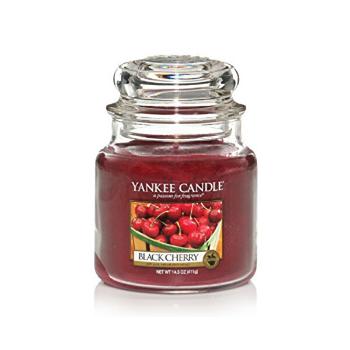 Yankee Candle Lumânare parfumatăClassic medie Cireșe coapte (Black Cherry) 411 g