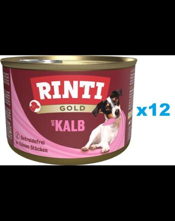 RINTI Gold Veal Mini 12x185 g vitel pentru caini mici