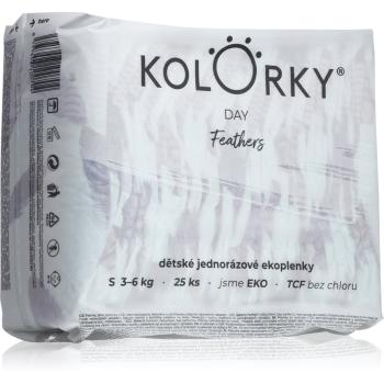 Kolorky Day Feathers scutece ECO marimea S 3-6 Kg 25 buc