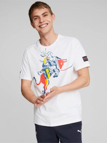 Puma Red Bull Tricou Alb