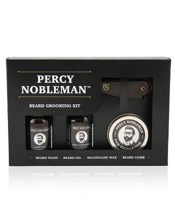 Percy Nobleman Set cadou pentru ingrijirea barbei si a mustatei (Beard Grooming Kit)