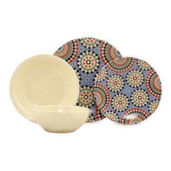 Set veselă 24 piese din gresie ceramică Kütahya Porselen Paint