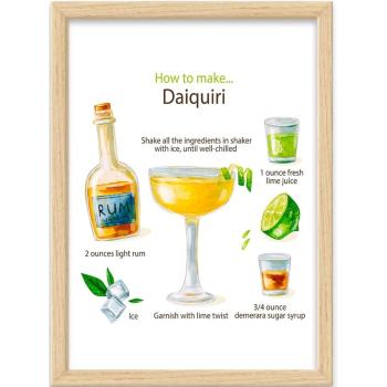 Poster cu ramă 40x55 cm Daiquiri – Wallity