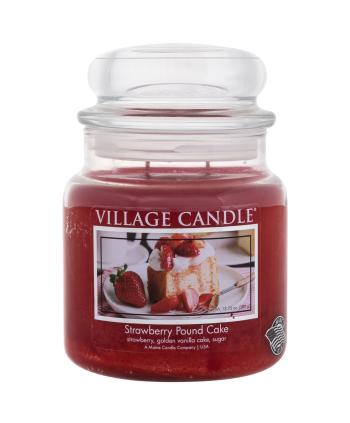 Village Candle Lumânare parfumată în sticlă Strawberry Pound Cake 389 g