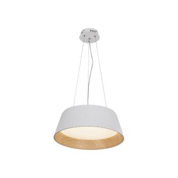 Lustră albă-în culoare naturală LED cu abajur din metal ø 45 cm Umbria – Candellux Lighting