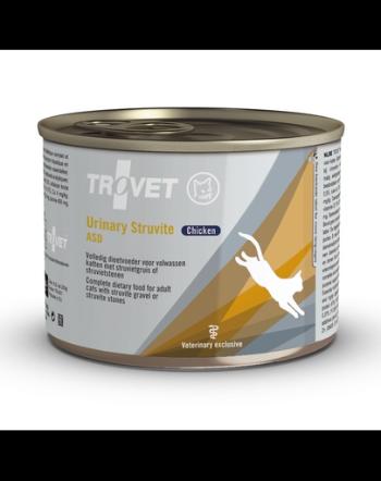 TROVET Urinary Struvite Chicken ASD pentru pisici pui 200 g