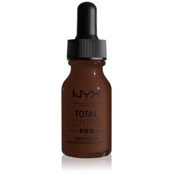 NYX Professional Makeup Total Control Pro Drop Foundation make up culoare 25 - Deep Ebony 13 ml
