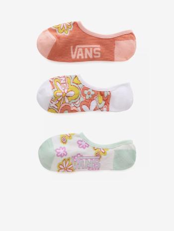 Vans Floral Set de 3 perechi de șosete Alb