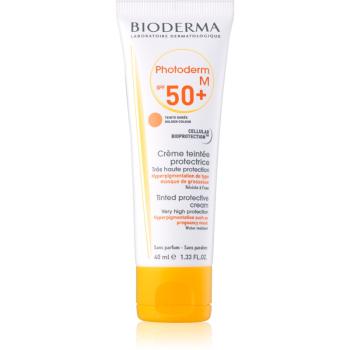 Bioderma Photoderm M crème de protectie anti-acnee SPF 50+ culoare Golden  40 ml