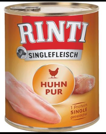 RINTI Singlefleisch Chicken Pure hrana monoproteica pentru caini, cu pui 400 gr