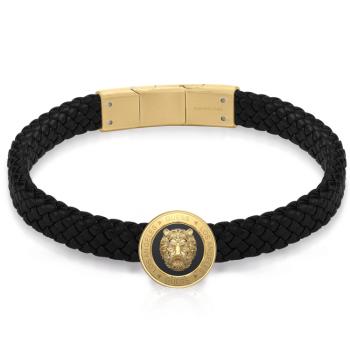 Guess Brățară din piele pentru bărbați Lion King JUMB01312JWYGBKT/U