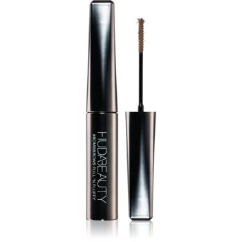 Huda Beauty Bombrows Full ‘n Fluffy gel pentru sprâncene rezistent la apă culoare Rich Brown 4,5 ml