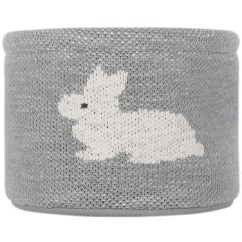 Organizator din bumbac Kindsgut Bunny, ø 16 cm, gri