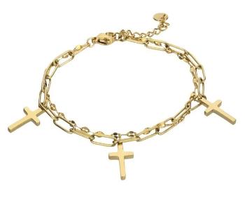 Marc Malone Brățară dublă placată cu aur May Gold Bracelet MCB23045G