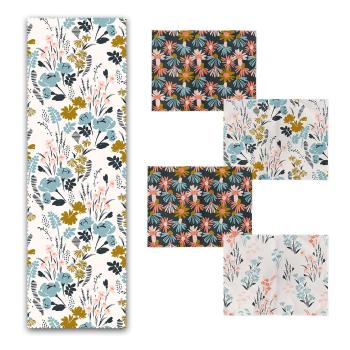 Set 4 suporturi textile pentru farfurii și napron Minimalist Home World