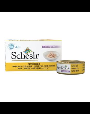 SCHESIR Fileuri de pui cu orez 50 g X6