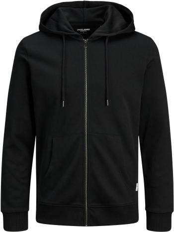 Jack&Jones PLUS Hanorac pentru bărbațiJJEBASIC SWEAT ZIP 12182493 Black 8XL