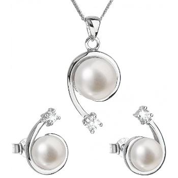 Evolution Group Set de argint de lux cu perle autentice Pavon 29031.1
