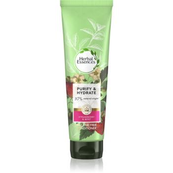 Herbal Essences 90% Natural Origin Clean balsam pentru păr Strawberry Mint 275 ml