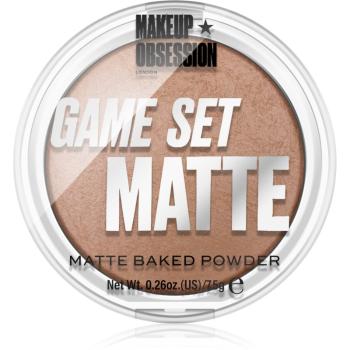 Makeup Obsession Game Set Matte pudră matifiantă coaptă culoare Kalahari 7.5 g