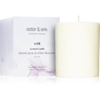 ester & erik scented candle danish pear & white blossom (no. 04) lumânare parfumată  Refil 350 g