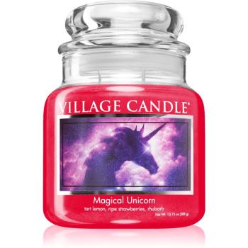 Village Candle Magical Unicorn lumânare parfumată  (Glass Lid) 389 g