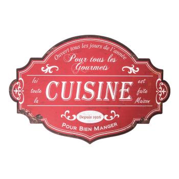 Semn din metal 51x34 cm Cuisine – Antic Line