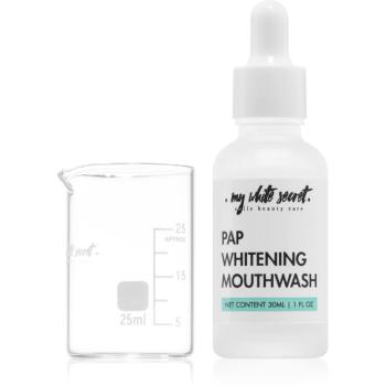 My White Secret PAP Whitening Mouthwash apa de gura concentrata cu efect de albire 30 ml