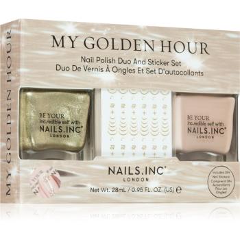 Nails Inc. My Golden Hour set de lacuri de unghii