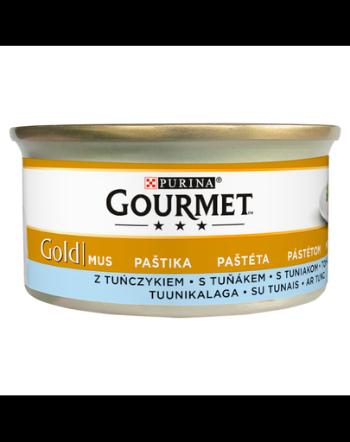 GOURMET Mus hrana umeda pentru pisici, cu ton 24 x 85g