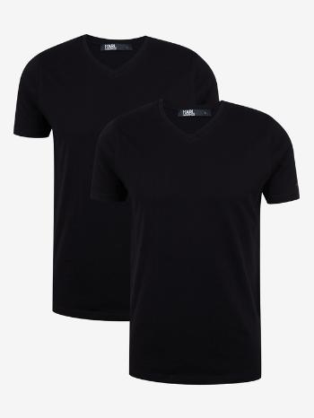 Karl Lagerfeld Tricou 2 buc Negru