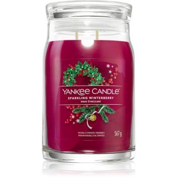 Yankee Candle Sparkling Winterberry lumânare parfumată Signature 567 g