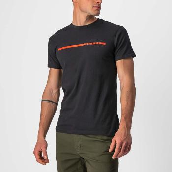 
                 CASTELLI Tricou de ciclism cu mânecă scurtă - VENTAGLIO TEE - roșu/negru  
            