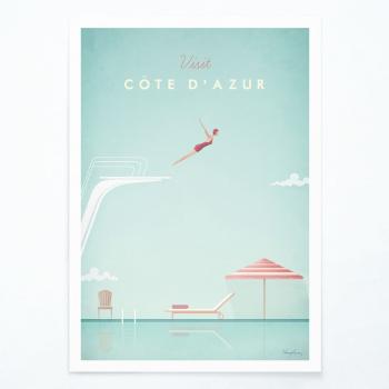 Poster Travelposter Côte d'Azur, A2
