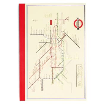 Carnețel 60 pag. A5 Heritage Tube Map – Rex London