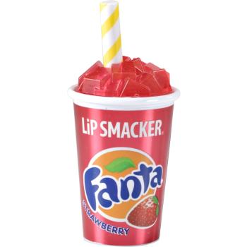 Lip Smacker Coca Cola Fanta balsam de buze elegant, în borcan aroma Strawberry 7.4 g