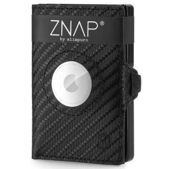 Slimpuro ZNAP Airtag Wallet, 12 carduri, compartiment pentru monede, 8,9 x 1,8 x 6,3 cm (L x Î x l), protecție RFID