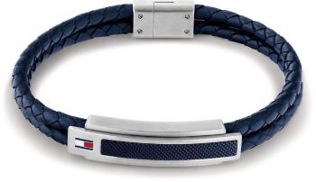 Tommy Hilfiger Brățară dublă din piele albastru închis 2790356