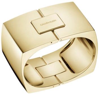 Calvin Klein Brățară de lux din otel placat cu aurAssertive KJAHMD0001 5,8 x 4,6 cm - S