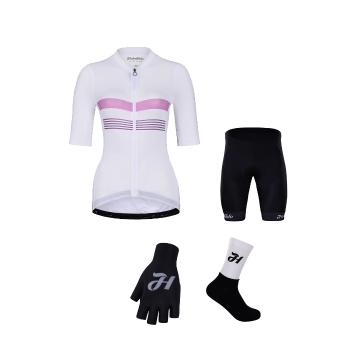 
                 HOLOKOLO Mega set de ciclism - SPORTY LADY - alb/negru/roz 
            