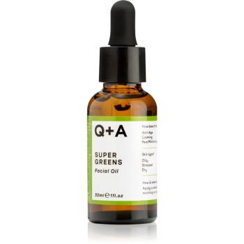 Q+A Super Greens ulei hranitor pentru piele 30 ml