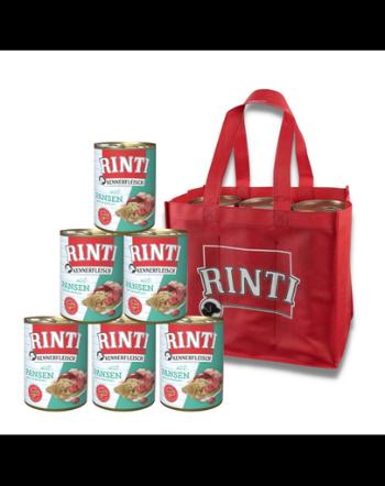 RINTI Kennerfleisch Rumen hrana caini adulti 6x800 g + geanta GRATIS