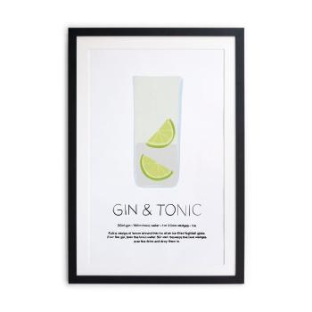 Tablou/poster înrămat Really Nice Things Gin Tonic, 40 x 50 cm