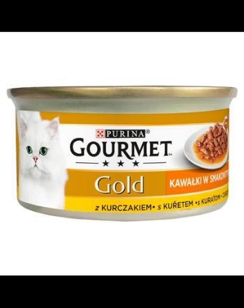 GOURMET Gold Sauce Delights Hrana umeda pentru pisici adulte 85 g