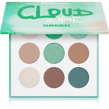 Inglot PlayInn Cloud No. Nine paletă cu farduri de ochi culoare Green 7,8 g