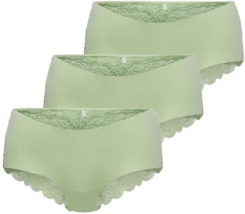 ONLY 3 PACK - chiloți pentru femei ONLCHLOE 15257469 Subtle Green M